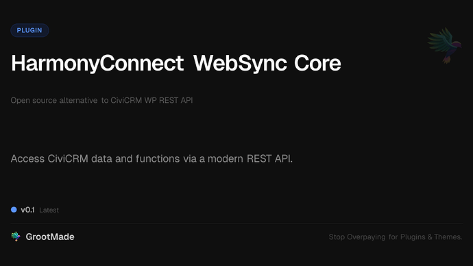 HarmonyConnect WebSync Core