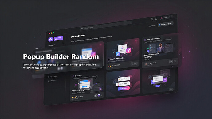 Popup Builder Random