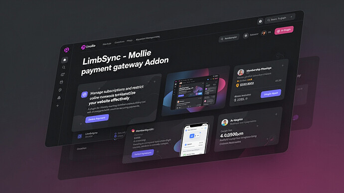 LimbSync - Mollie payment gateway Addon