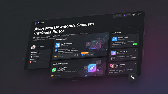 Awesome Downloads - htaccess Editor