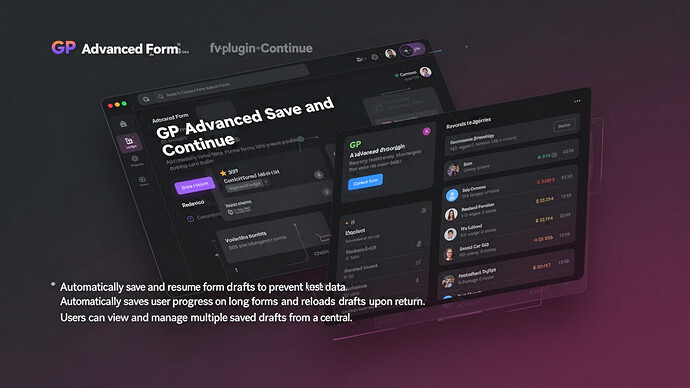 GP Advanced Save and Continue
