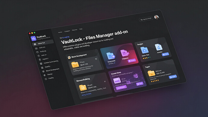VaultLock - Files Manager add-on