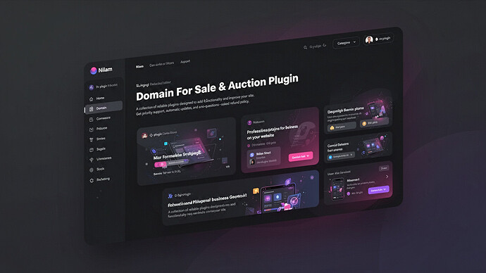 Nilam - Domain For Sale & Auction Plugin