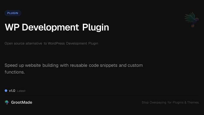 WP Development Plugin