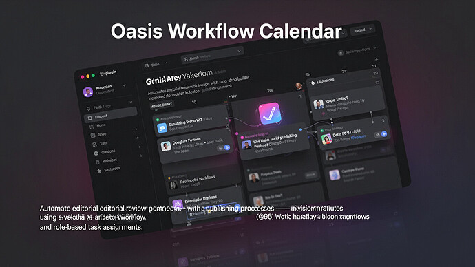Oasis Workflow Calendar