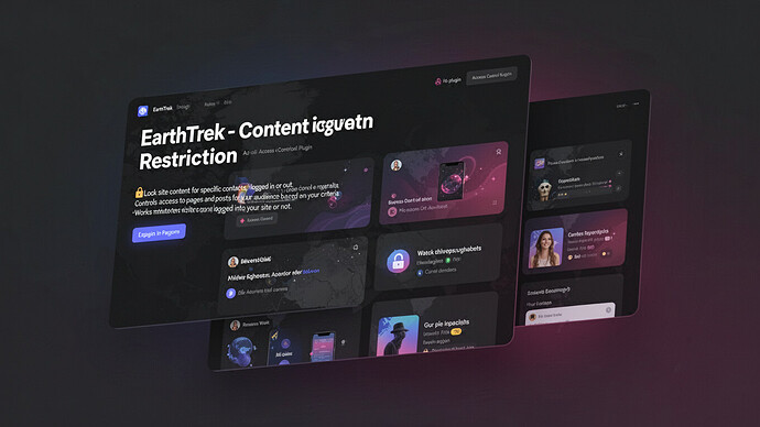 EarthTrek - Content Restriction