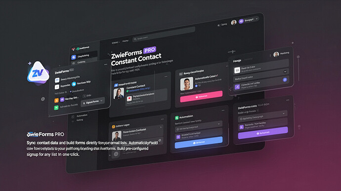 ZwieForms PRO - Constant Contact