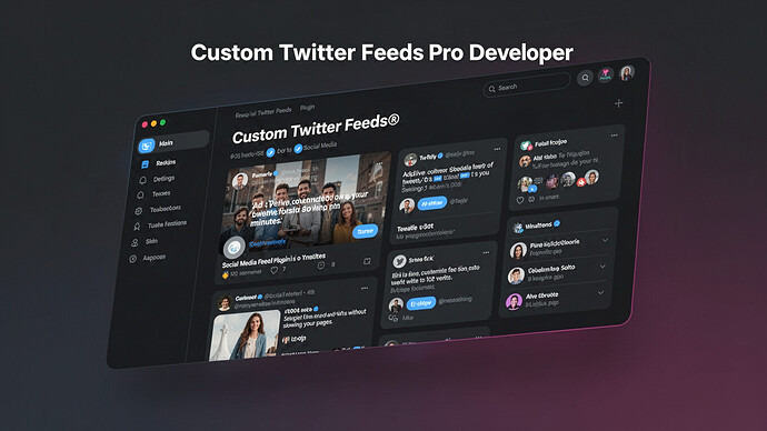 Custom Twitter Feeds Pro Developer