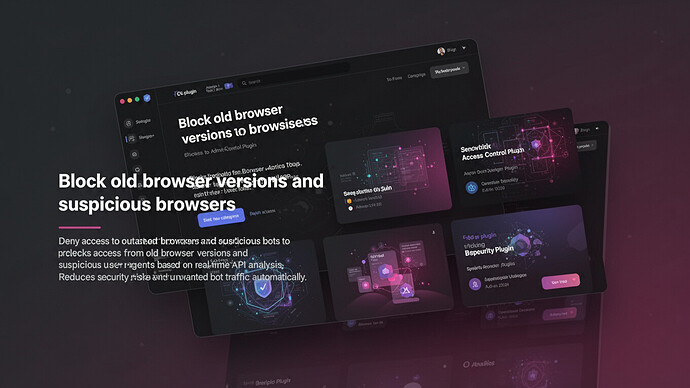 Block old browser versions and suspicious browsers