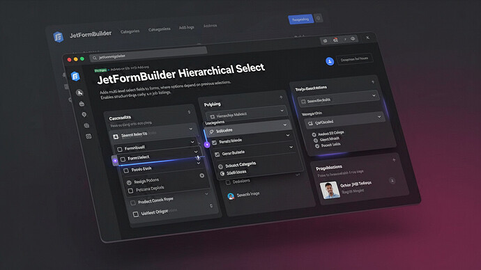 JetFormBuilder Hierarchical Select