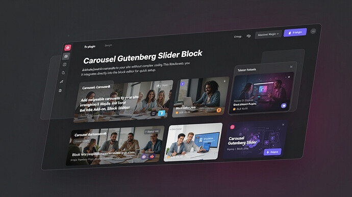 Carousel Gutenberg Slider Block