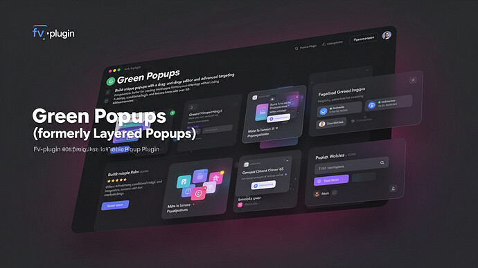 Green Popups (formerly Layered Popups)