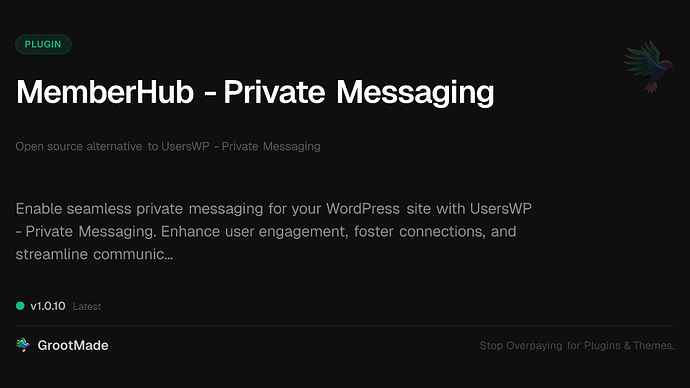 MemberHub - Private Messaging