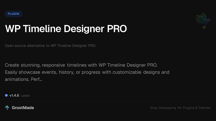 WP Timeline Designer PRO