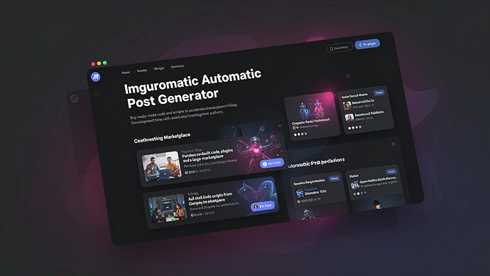 Imguromatic Automatic Post Generator