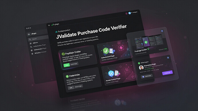JValidate Purchase Code Verifier