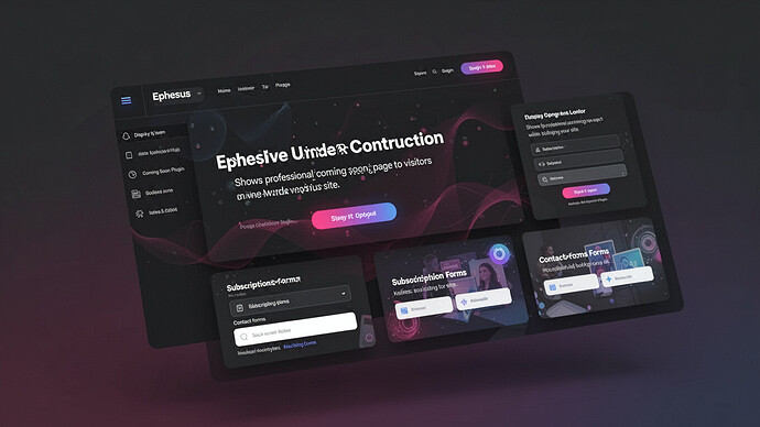 Ephesus - Creative Coming Soon WP Plugin