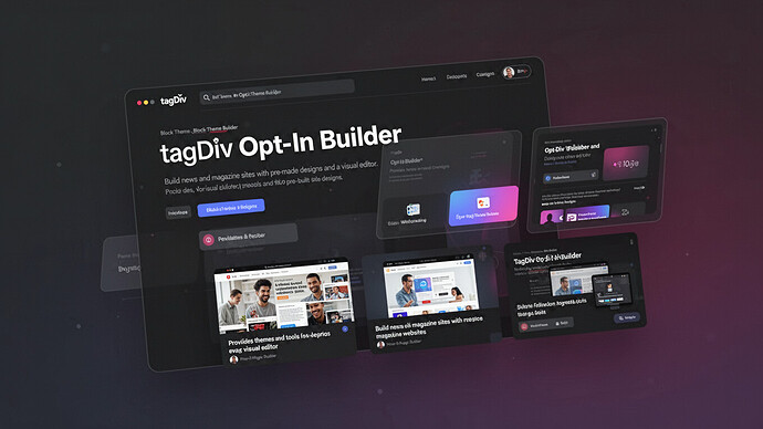 tagDiv Opt-In Builder