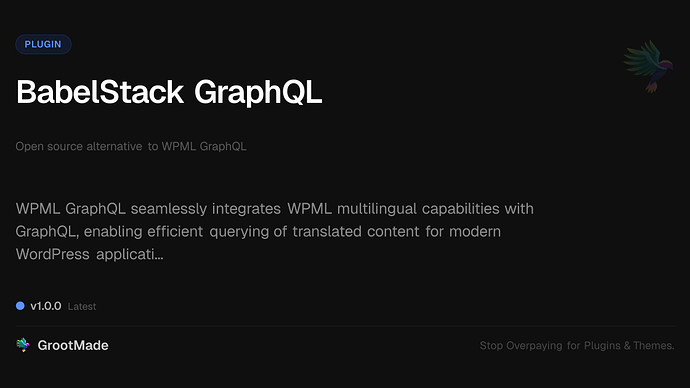 BabelStack GraphQL