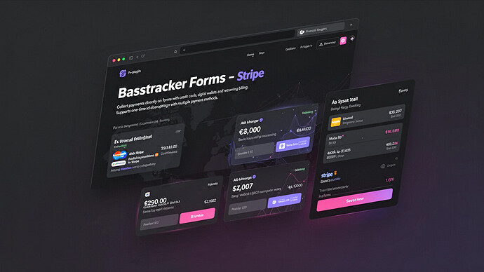 Basstracker Forms - Stripe