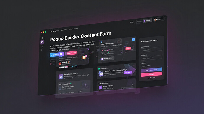 Popup Builder Contact Form