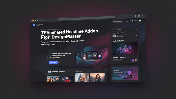 TFAnimated Headline Addon For DesignMaster