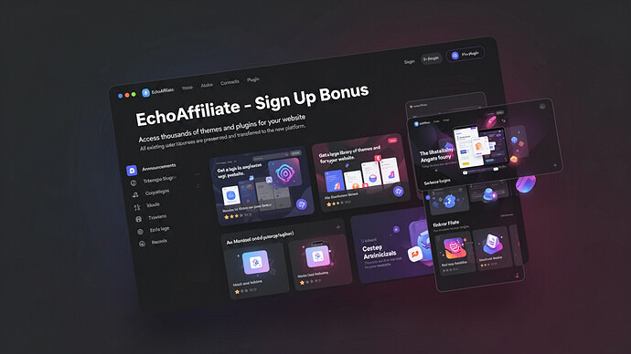 EchoAffiliate - Sign Up Bonus