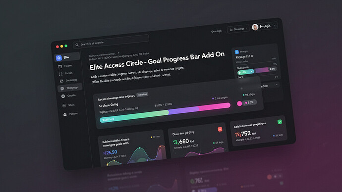 Elite Access Circle - Goal Progress Bar Add On
