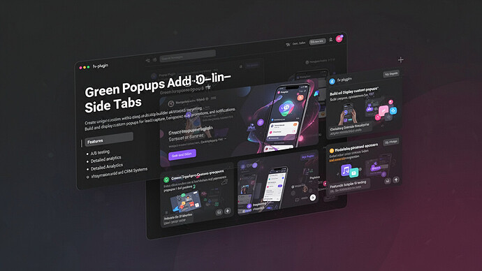 Green Popups Add-On - Side Tabs