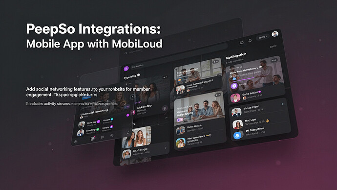 PeepSo Integrations: Mobile App with MobiLoud
