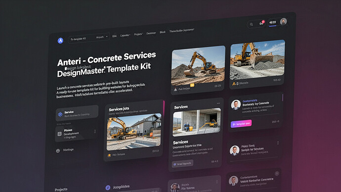 Anteri - Concrete Services DesignMaster Template Kit