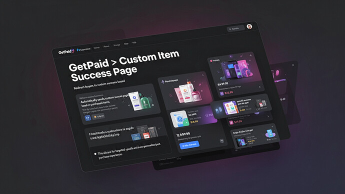 GetPaid > Custom Item Success Page