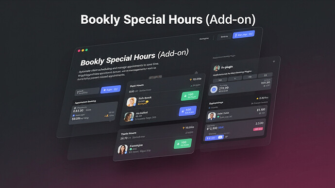 Bookly Special Hours (Add-on)