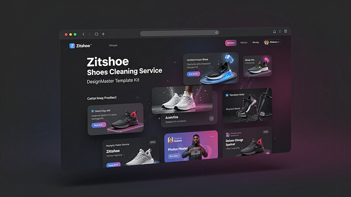 Zitshoe - Shoes Cleaning Service DesignMaster Template Kit