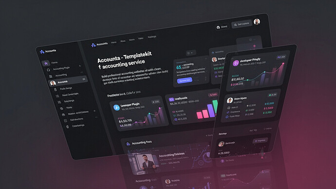 Accounta - Templatekit for accounting service