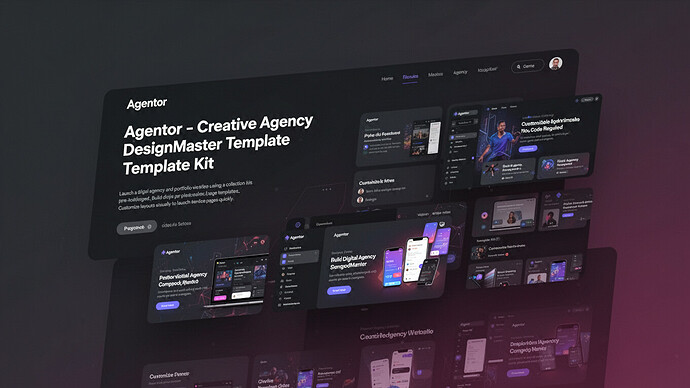 Agentor - Creative Agency DesignMaster Template Kit