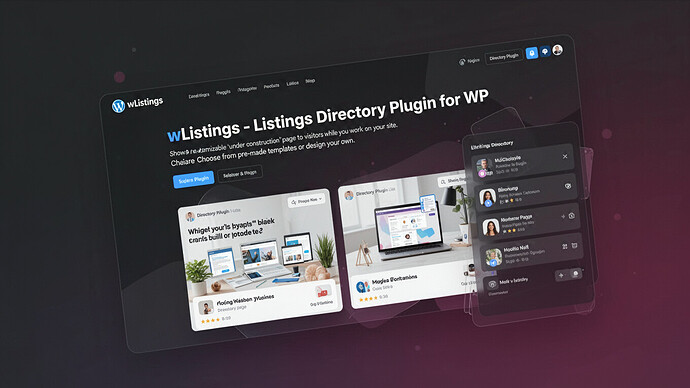 wListings - Listings Directory Plugin for WP