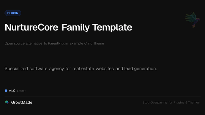 NurtureCore Family Template