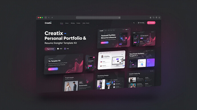 Creatix - Personal Portfolio & Resume DesignMaster Template Kit