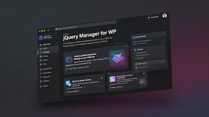 jQuery Manager for WP