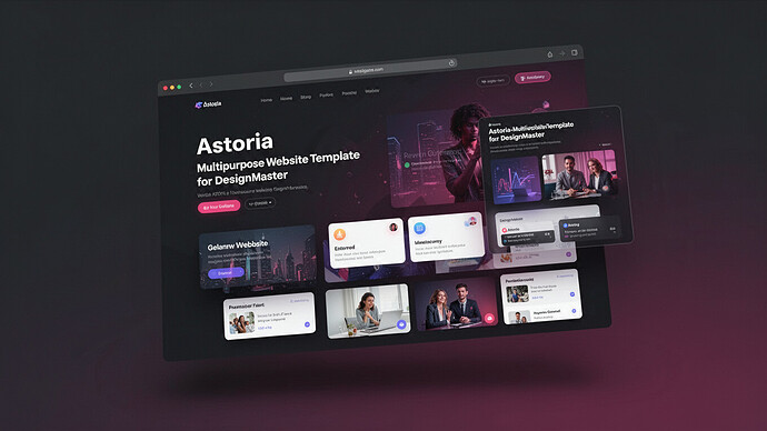 Astoria - Multipurpose Website Template for DesignMaster