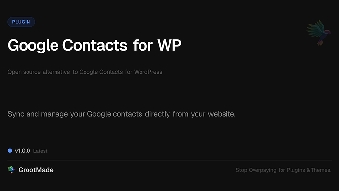 Google Contacts for WP