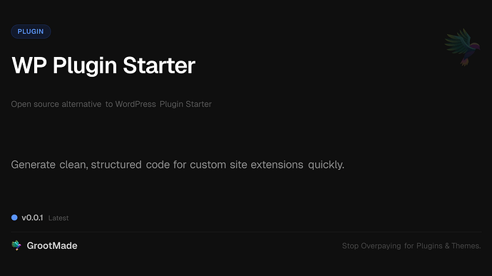 WP Plugin Starter