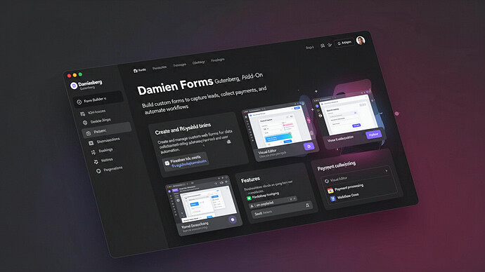 Damien Forms Gutenberg Add-On