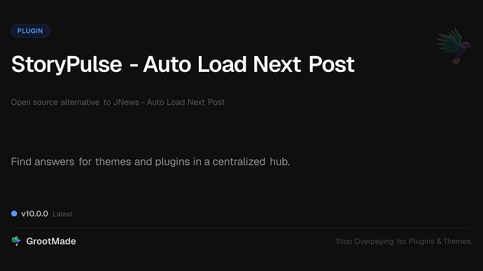 StoryPulse - Auto Load Next Post