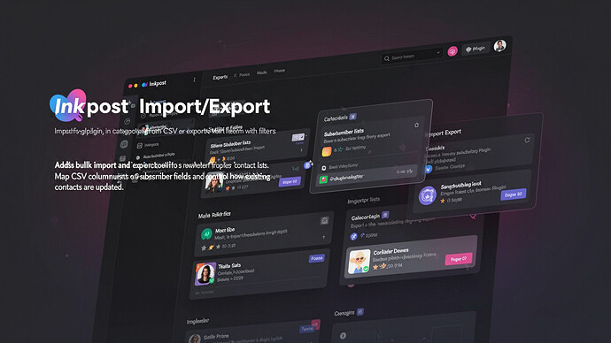 Inkpost - Import/Export