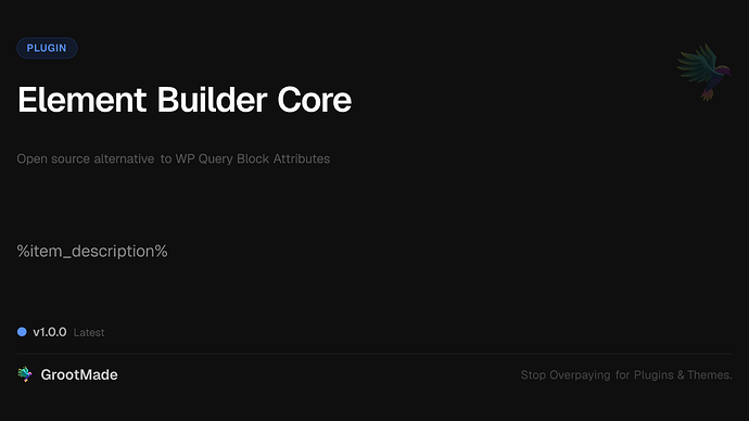 Element Builder Core