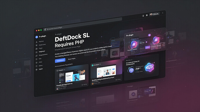 DeftDock SL Requires PHP