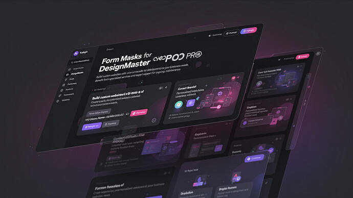 Form Masks for DesignMaster PRO