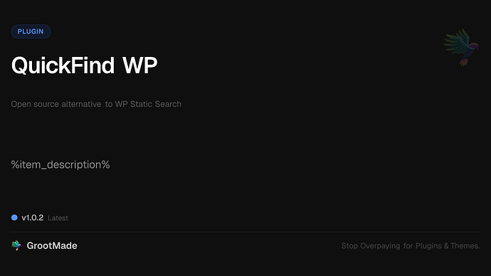 QuickFind WP